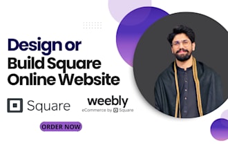 create business square website design or square online store