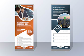 design roll up banner and web banner