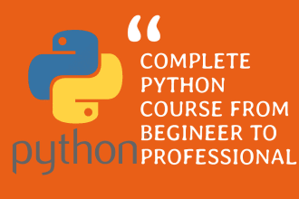 teach you python programming from beginners to professional