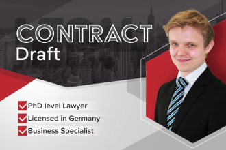 draft your business contract in english or german