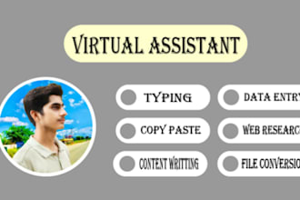be your virtual assistant,ms word,ms excel and ms powerpoint