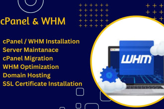 manage whm cpanel and website hosting