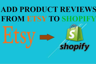 import review from etsy to your shopify products in 24 hours