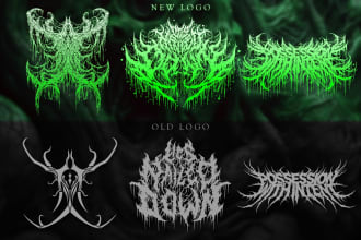 upgrade your metal band logo with unique redesign in any style