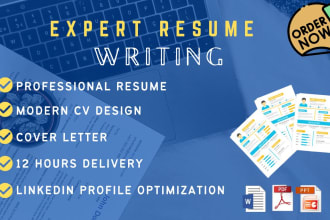 build modern resume, expert CV and cover letter template