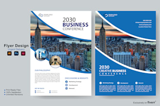 design professional print ready flyers and posters