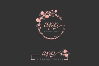 design beautiful feminine girly logo with unlimited revisions
