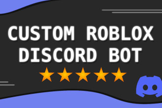 make you a professional custom roblox discord bot