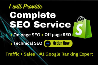 maximize website ranking shopify, wix, woocommerce with on pge SEO