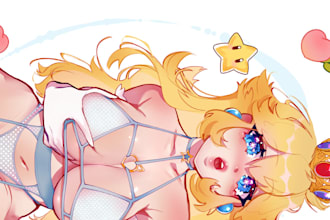draw a nsfw, lewd or sfw illustration with an anime style