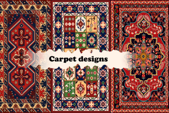 create animal, floral, ethnic, or any unique carpets and rug texture design