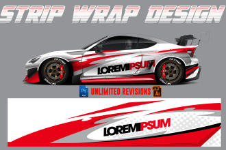 do car strip wrap design, car mirror, window sticker ,car body side sticker