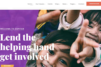 build nonprofit charity fundraising website with donation system, 501c3 website