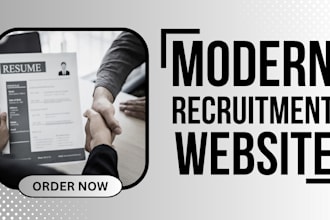 design recruitment website job board staffing agency website
