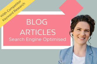 be your SEO article writer