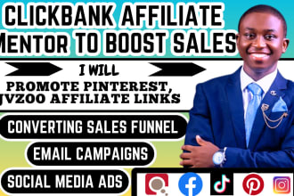 be your clickbank pinterest affiliate marketing sales funnel coach jvzoo mentor