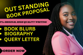ghostwrite edit proofread book proposal, blurb query letters cover letter, bio