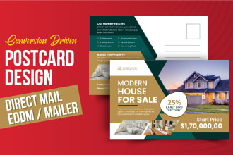 design top notch postcard design, direct mail, eddm, mailer, door hanger