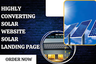 design solar website solar system website solar panel landing page solar funnel