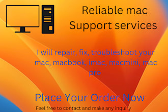 repair, fix your mac computer, laptop, pc remotely