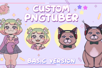 create adorable custom pngtuber for you