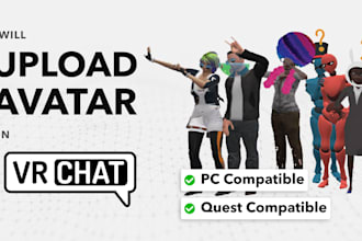 upload your vrchat character