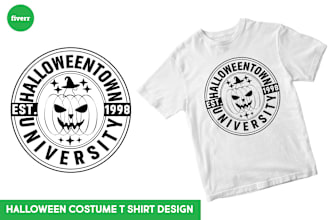 provide trendy halloween t shirt design for merch by amazon pod etsy