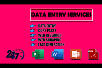 be your virtual assistant for data entry data collection
