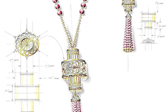 design jewelry professionally in hand sketch and coreldraw