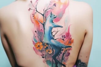 design a watercolor tattoo for you
