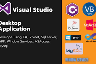 develop efficient desktop application in c sharp and vb dot net , asp dot net