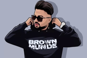 design professional caricature and logo custom cartoon portraits and branding