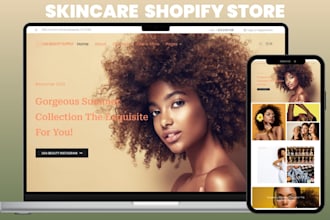 do skincare shopify store beauty shopify website cosmetics store makeup website