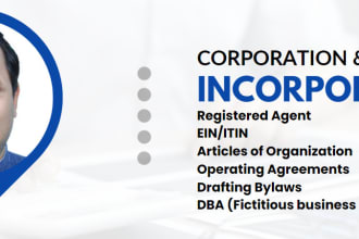 register, incorporate your llc or c corp or s corp or dba in the usa