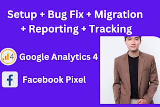 setup, fix ga, google analytics 4, facebook pixel, GTM