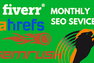 monthly SEO service with high quality backlinks