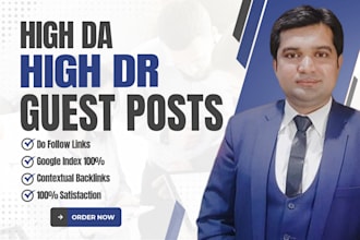 provide high da guest posts on high authority websites with dofollow backlinks