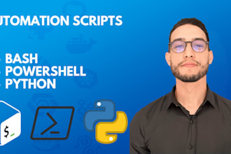 develop automation script with your choosed language