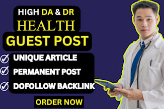 publish guest posts for you in health, gaming, travel, fashion and other niches