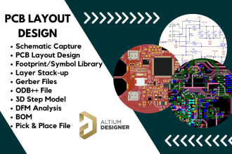 design schematic, pcb layout, gerber in altium designer