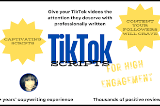 write a captivating tiktok video script