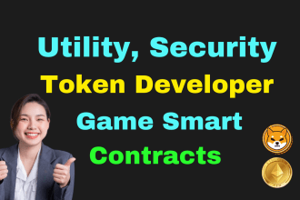 crypto game, utility token, security token, reward token developer