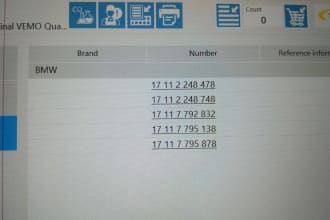 create sku of german vehicle auto parts and other products