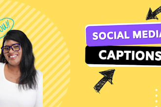 write social media captions for your startup business