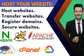 install setup web server apache, nginx, tomcat and host your website on vps