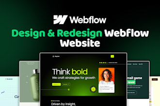 design and develop responsive webflow website