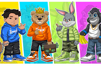 design cartoon mascot for business or personal use in my style