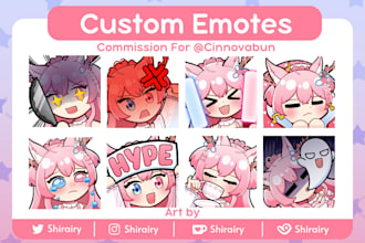 draw cute emotes for your characters