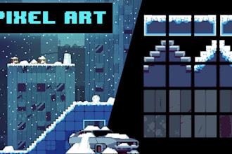 design pixel art characters, assets and animation for game