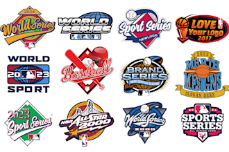 design custom nba parody, world series, mlb, baseball,and  all star logo